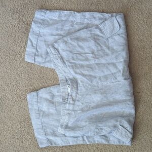 J Jones New York Woman Linen White & Black Cropped Pants Size 1X